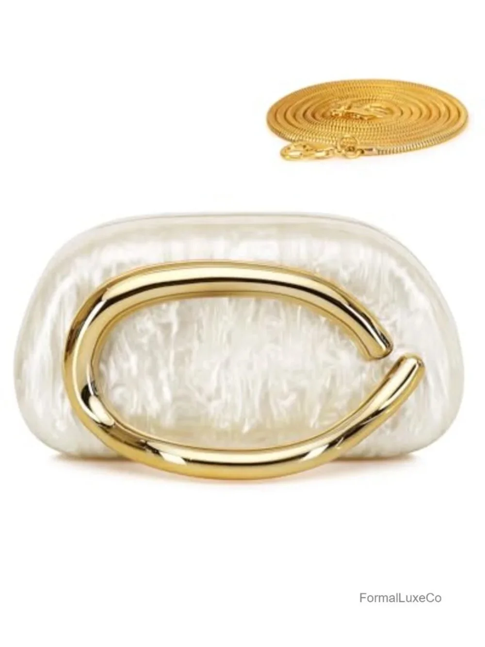 Acrylic Clutch Purse Women Wedding Party Evening Bag Marble